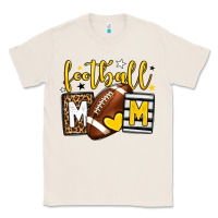 Natural Football mom yellow team color Classic Tee - HowdyJamesFarm