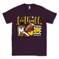 Plum Football mom yellow team color Classic Tee - HowdyJamesFarm