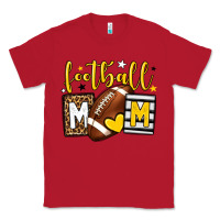 Red Football mom yellow team color Classic Tee - HowdyJamesFarm