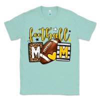 Seafoam Football mom yellow team color Classic Tee - HowdyJamesFarm