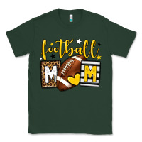 Sports Green Football mom yellow team color Classic Tee - HowdyJamesFarm
