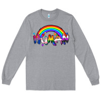 Heather Grey Human pride Long Sleeve Tee - FaDigitalArtStudio