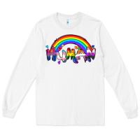 White Human pride Long Sleeve Tee - FaDigitalArtStudio
