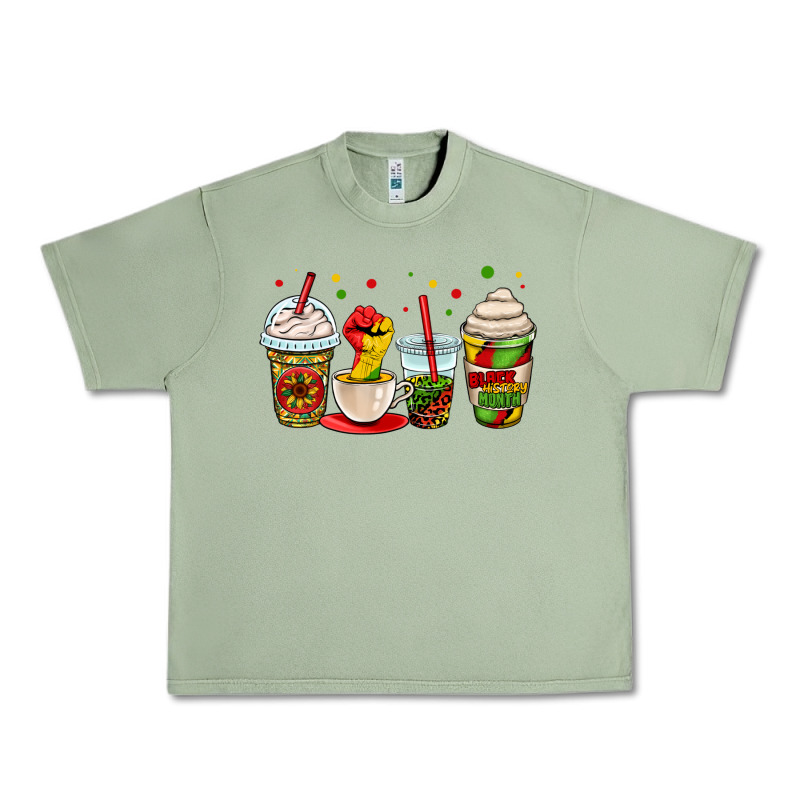 Juneteenth Bhm Coffee Cups Urban Heavy Tee by OliviaCreatesArt | Teevron