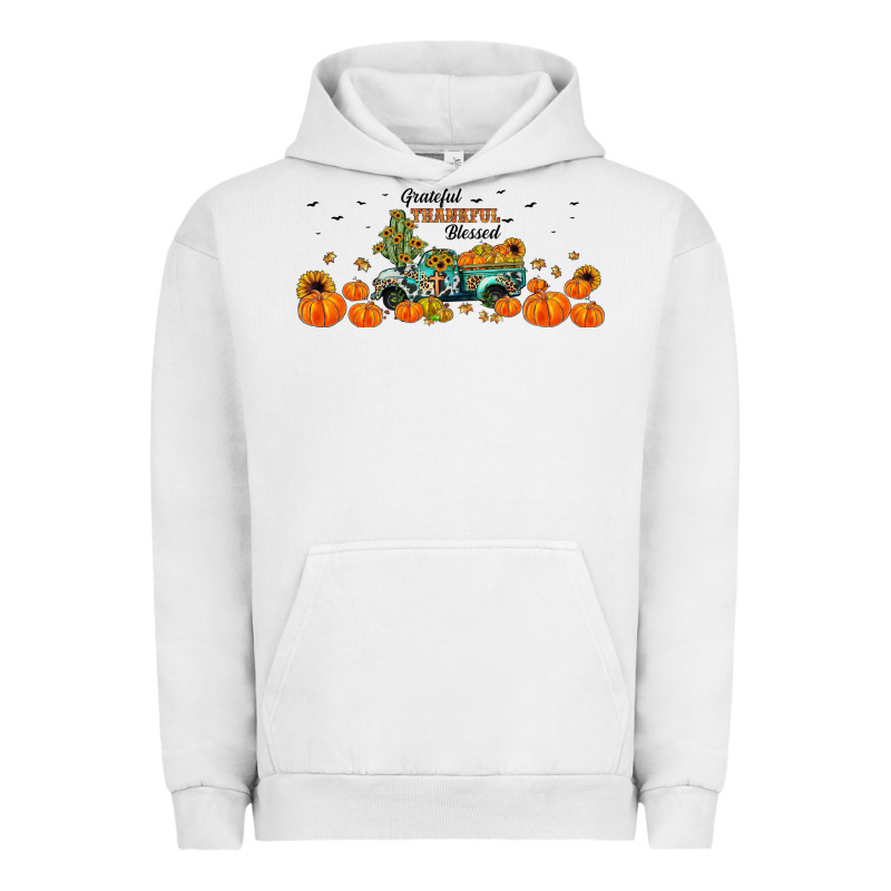 Grateful Thankful Blessed Urban Hoodie by JahusDesignShop | Teevron