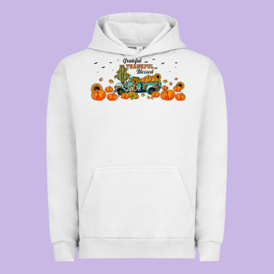 Grateful Thankful Blessed Urban Hoodie Designed By Jahusdesignshop
