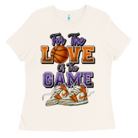Bone for the love of the game basketball Ladies Tee - HowdyJamesFarm