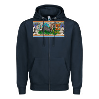 Navy love texas armadillo license plate Zipper Hoodie - BarkalooDesign