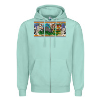 Seafoam love texas armadillo license plate Zipper Hoodie - BarkalooDesign