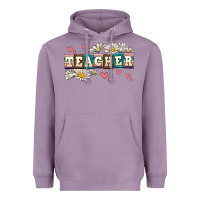 Lavender daisy teacher Heavyweight Hoodie - AdoDesignShop