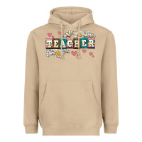 Mushroom daisy teacher Heavyweight Hoodie - AdoDesignShop
