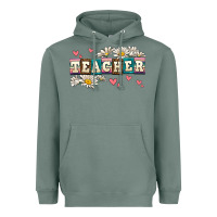 Sage daisy teacher Heavyweight Hoodie - AdoDesignShop