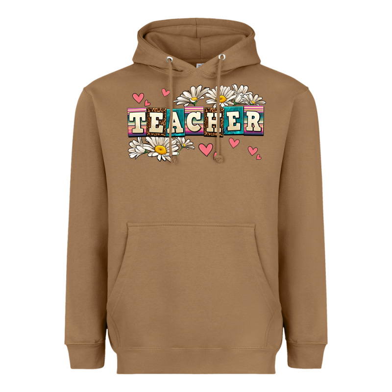 Daisy Teacher Heavyweight Hoodie by AdoDesignShop | Teevron