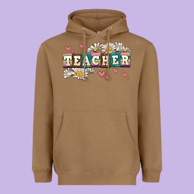 Daisy Teacher Heavyweight Hoodie Designed By Adodesignshop