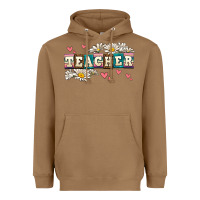 Toasted Coconut daisy teacher Heavyweight Hoodie - AdoDesignShop