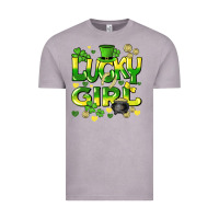 Vintage Zinc lucky girl st. patricks day Vintage Tee - HowdyJamesFarm