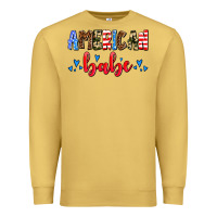 Antique Gold American babe Premium Sweatshirt - AdoDesignShop