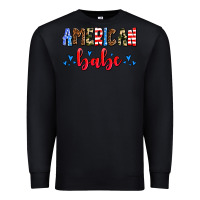 Black American babe Premium Sweatshirt - AdoDesignShop