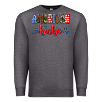 Charcoal Heather American babe Premium Sweatshirt - AdoDesignShop