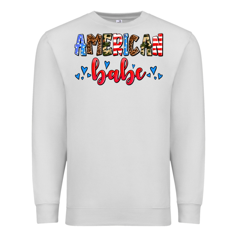 American Babe Premium Sweatshirt by AdoDesignShop | Teevron