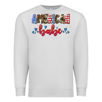 Dove Grey American babe Premium Sweatshirt - AdoDesignShop