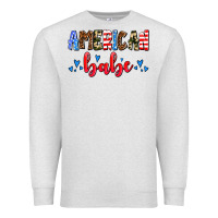 Oatmeal Heather American babe Premium Sweatshirt - AdoDesignShop