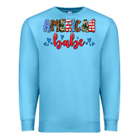 Ocean Blue American babe Premium Sweatshirt - AdoDesignShop