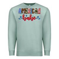 Seafoam American babe Premium Sweatshirt - AdoDesignShop