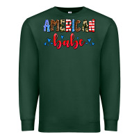Sports Green American babe Premium Sweatshirt - AdoDesignShop