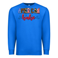 True Royal American babe Premium Sweatshirt - AdoDesignShop