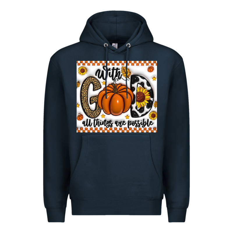 With God All Things Are Possible Premium Hoodie by CowhideDigitalArt | Teevron