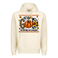 Tofu With God All Things Are Possible Premium Hoodie - CowhideDigitalArt