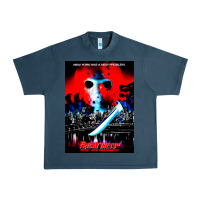 Midnight Navy Vintage Classic  Horror film Art Characters Mens Womens Urban Heavy Tee - maiPhamDesign
