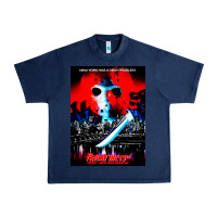 Navy Vintage Classic  Horror film Art Characters Mens Womens Urban Heavy Tee - maiPhamDesign