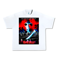 White Vintage Classic  Horror film Art Characters Mens Womens Urban Heavy Tee - maiPhamDesign