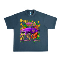 Midnight Navy happy mardi gras truck olivia Urban Heavy Tee - OliviaCreatesArt