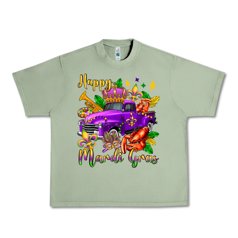 Happy Mardi Gras Truck Olivia Urban Heavy Tee by OliviaCreatesArt | Teevron