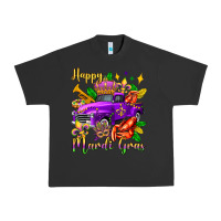 Pigment Black happy mardi gras truck olivia Urban Heavy Tee - OliviaCreatesArt