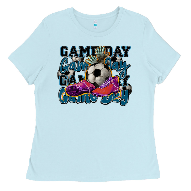 Game Day Soccer Ladies Tee by HowdyJamesFarm | Teevron