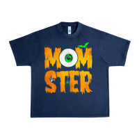 Navy womens momster tshirt halloween scary costume mom t shirt Urban Heavy Tee - maiPhamDesign