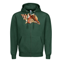 Sports Green sea   shell Zipper Hoodie - BarkalooDesign