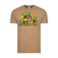 Vintage Coffee St. Patrick's Day Elf with elements Vintage Tee - HowdyJamesFarm
