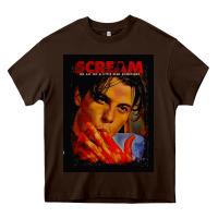 Chocolate Brown Billy Loomis Horror Art Gifts Heavy Core Tee - maiPhamDesign