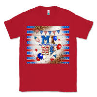 Red American mini Classic Tee - TumblerDesignByShophia