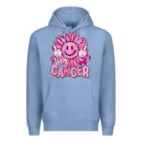 Colony Blue hey cancer smiley face breast cancer Premium Hoodie - RanaPortraitStore