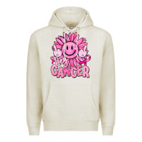 Oatmeal Heather hey cancer smiley face breast cancer Premium Hoodie - RanaPortraitStore