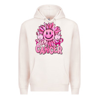 Pale Pink hey cancer smiley face breast cancer Premium Hoodie - RanaPortraitStore