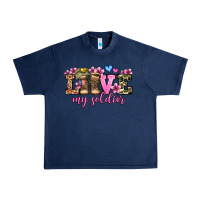 Navy love my soldier olivia Urban Heavy Tee - OliviaCreatesArt