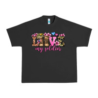 Pigment Black love my soldier olivia Urban Heavy Tee - OliviaCreatesArt