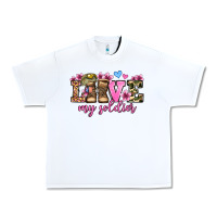 White love my soldier olivia Urban Heavy Tee - OliviaCreatesArt